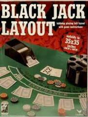 Black Jack - tabletop playing felt layout